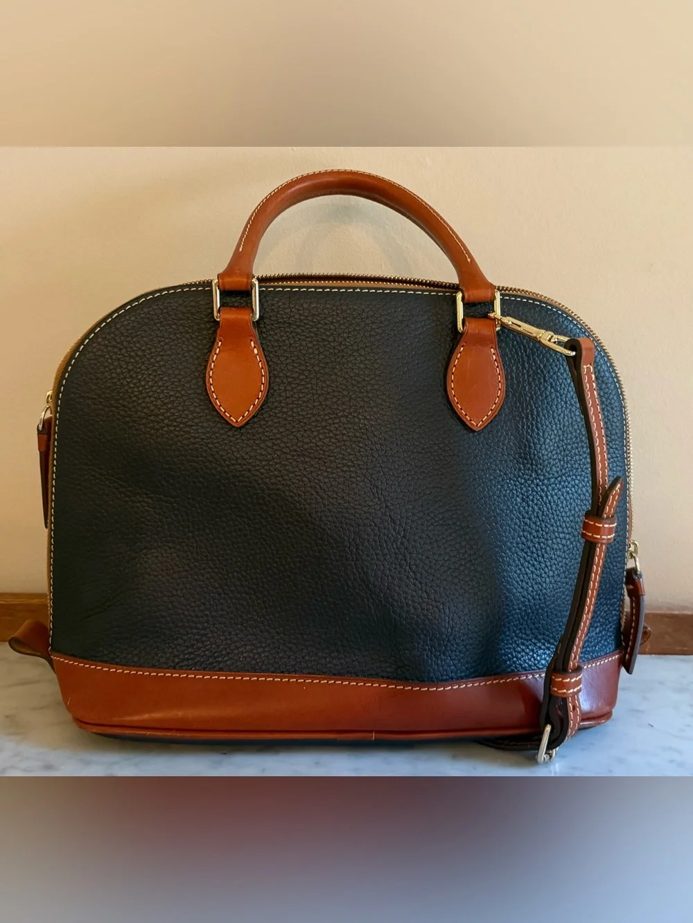 Dooney & Bourke Pebble Grain Zip Zip Satchel